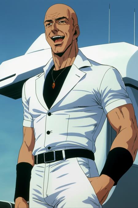 1671612811838-1539001687-closeup of Jeff Bezos, wearing a white business suit, black shirt, laughing, standing on a yacht deck, _HNKstyle, 80's anime,_.png